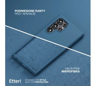 Etui Etteri Silicone Case Galaxy S23 Ultra Niebieski
