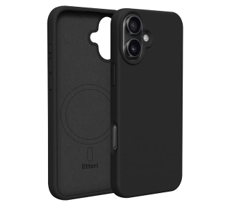 Etui Etteri Silicone Case do iPhone 16 Plus Czarny