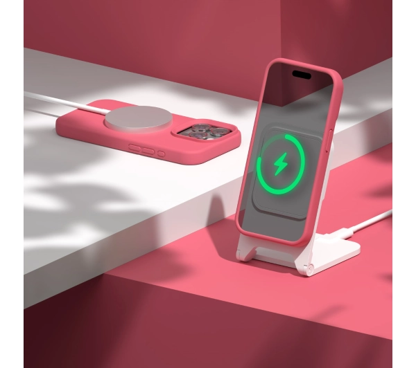 Etteri Silicone Case do iPhone 15 Pro Max Malinowy