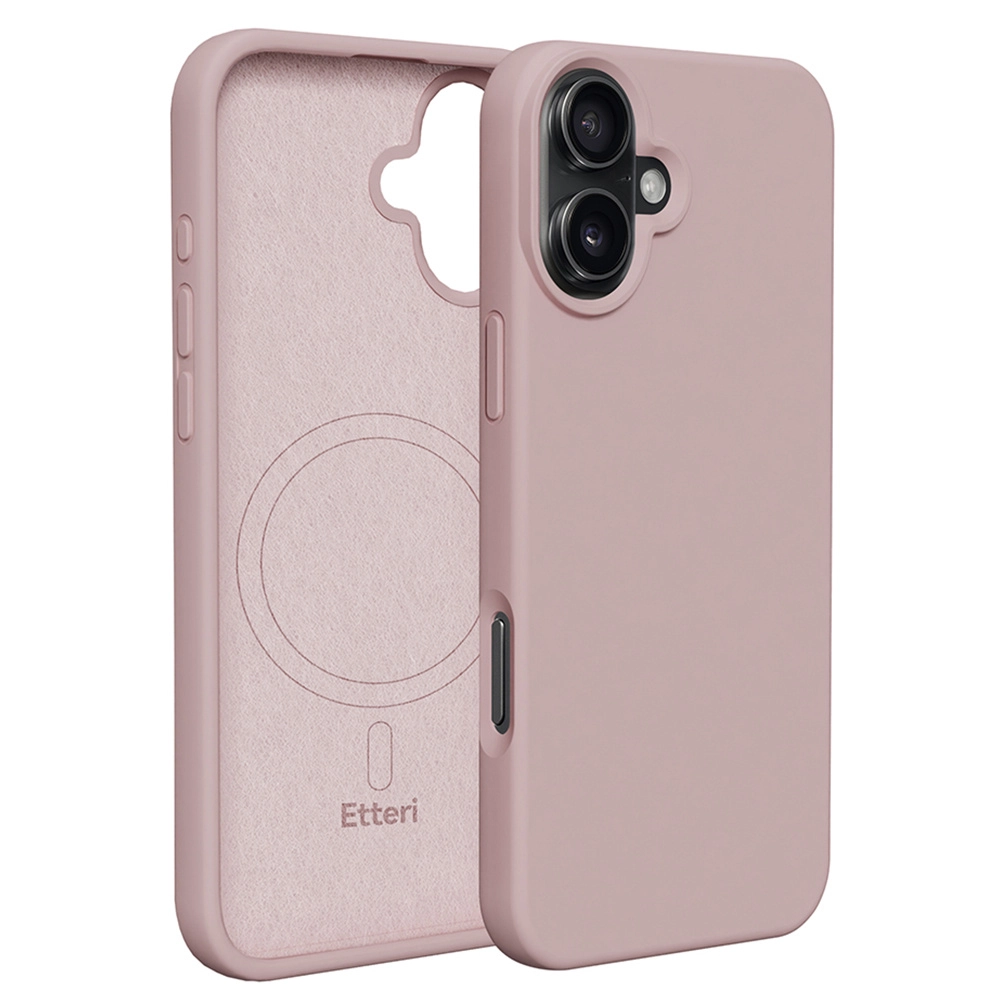 Etui Etteri Silicone Case do iPhone 16 Różowy