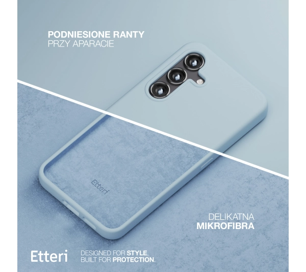 Etteri Silicone Case do Galaxy S25 Niebieski