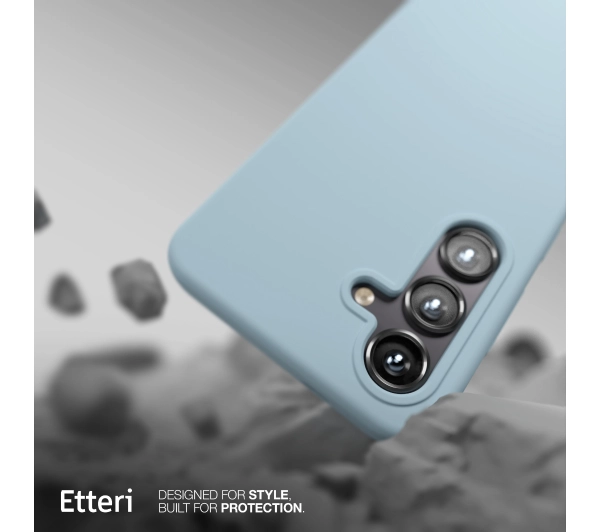Etteri Silicone Case do Galaxy S25 Niebieski