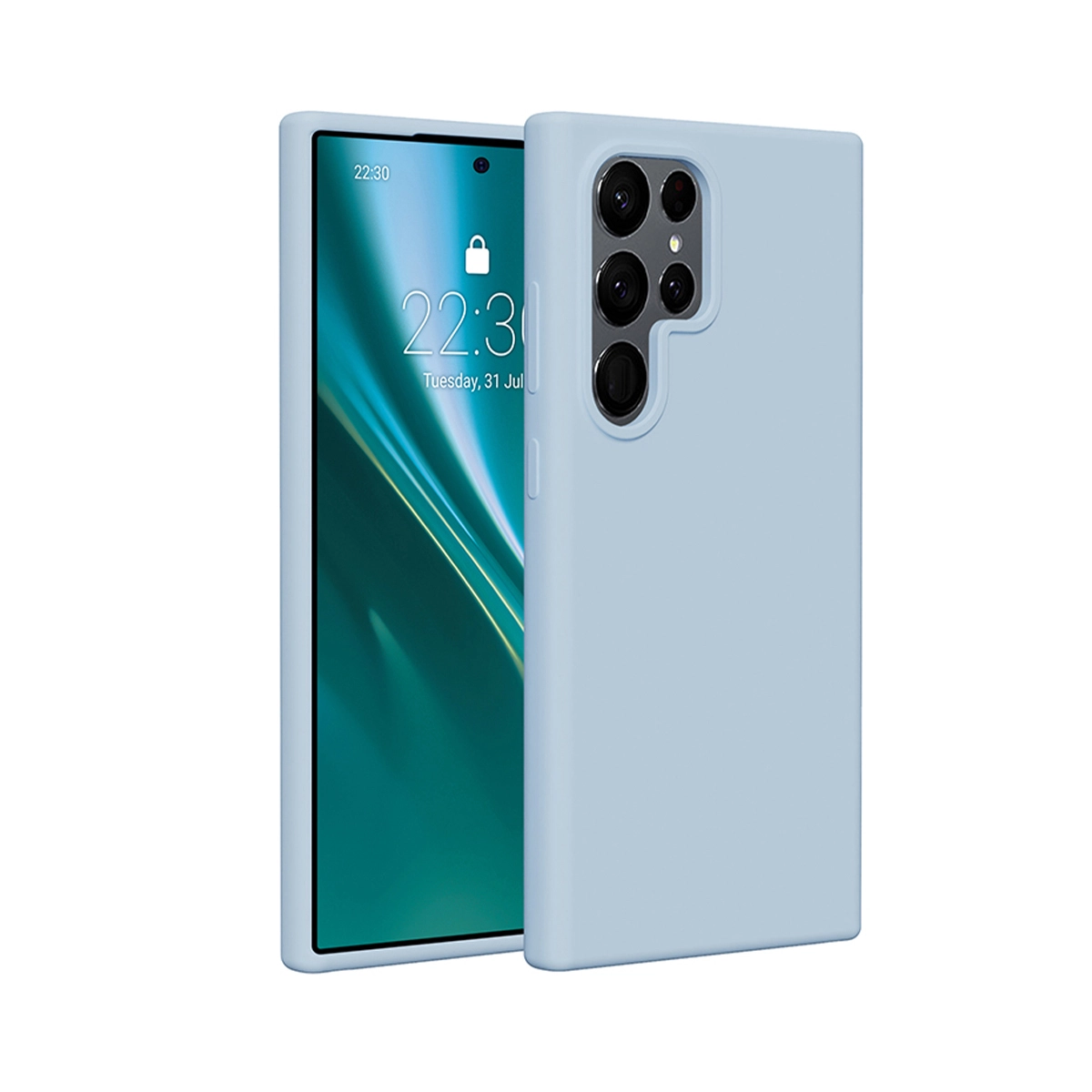 Etui Etteri Silicone Case do Galaxy S25 Ultra Niebieski