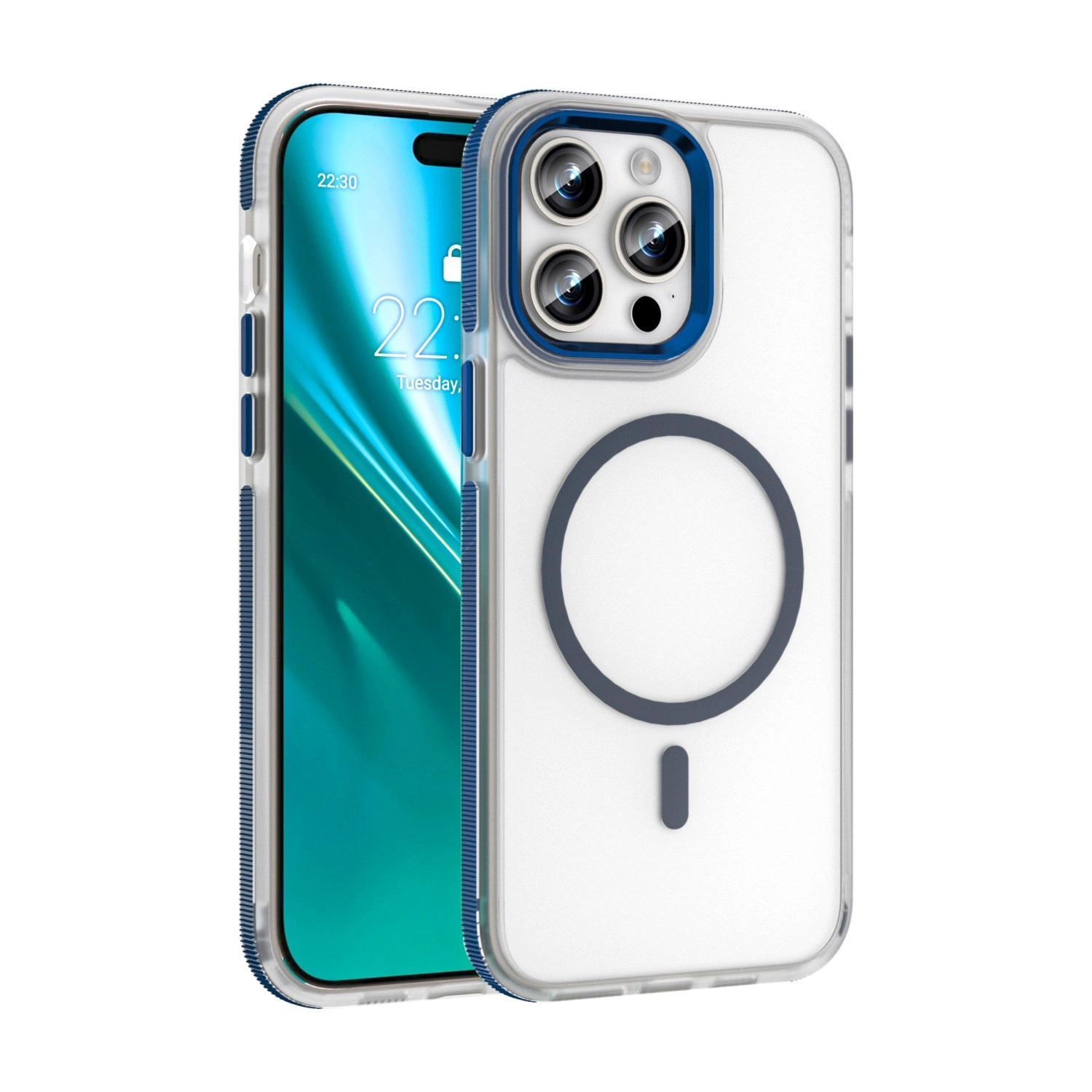 Etui Etteri Icy Mag do iPhone 14 Pro Niebieski
