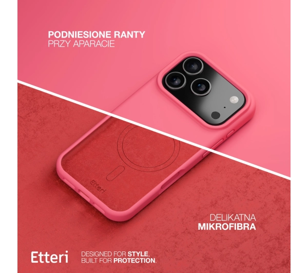 Etteri Silicone Case do iPhone 17 Malinowy