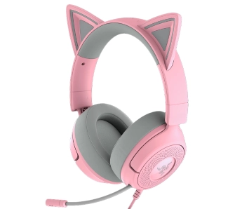 Słuchawki przewodowe z mikrofonem Razer Kraken Kitty V3 X Nauszne Różowy