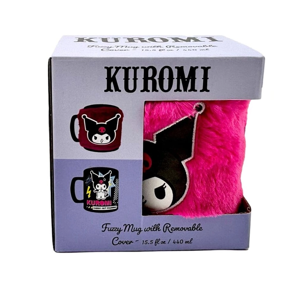 Kubek Pyramid Fuzzy Mug With Removable Covering Kuromi (Cheeky Punky)