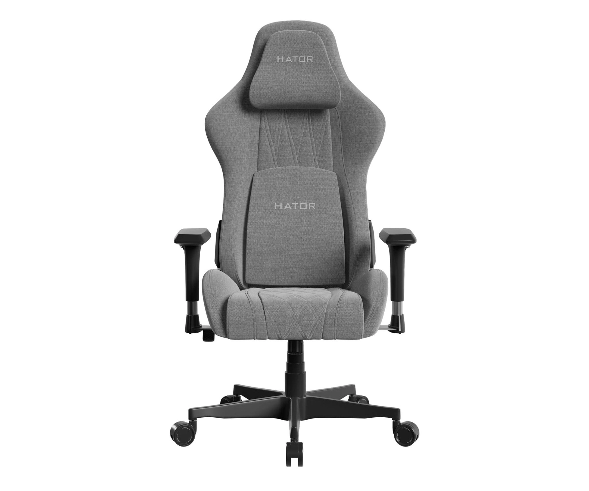 Fotel Hator Darkside 3 Fabric Size M Gamingowy do 100kg Tkanina Szary