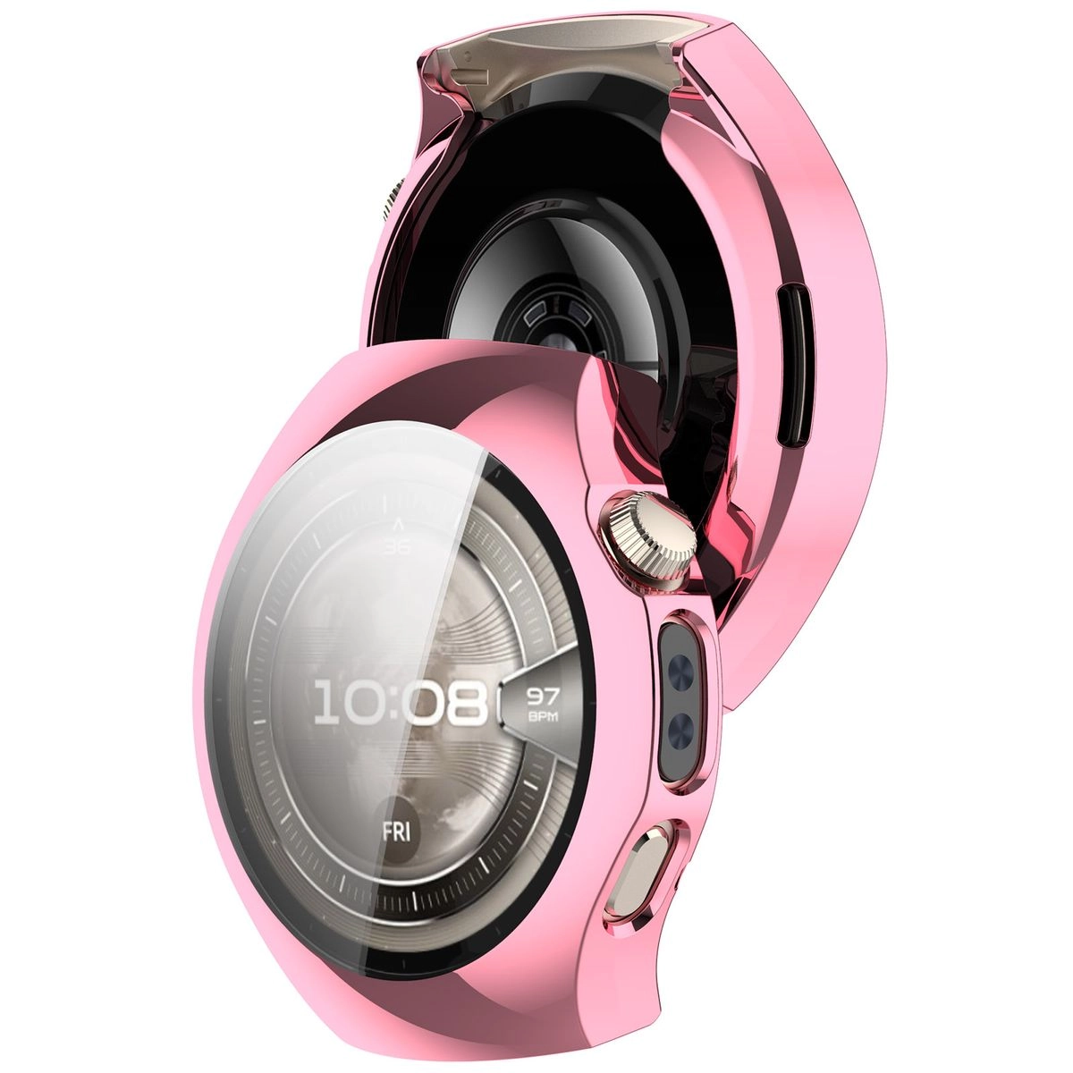 Nakładka na tarczę Bizon Felipe do Huawei Watch 5 42 mm różowy