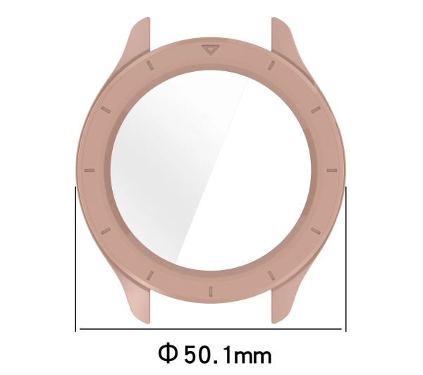Bizon ze szkłem do Xiaomi Watch S4 różowy