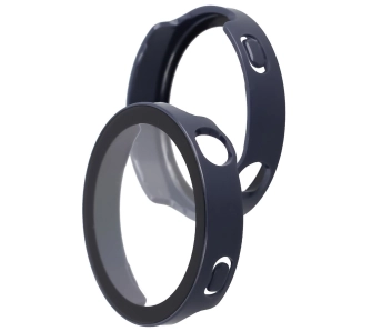 Nakładka na tarczę Bizon ze szkłem do Huawei Watch GT6 41 mm niebieski