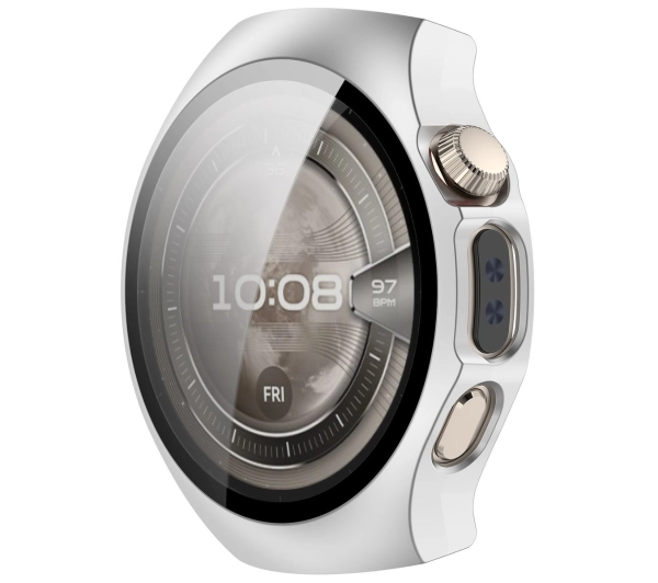 Bizon ze szkłem do Huawei Watch 5 42 mm srebrny