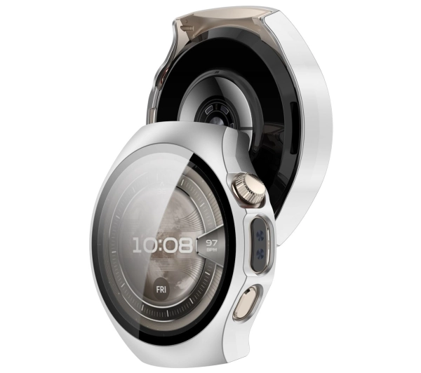 Bizon ze szkłem do Huawei Watch 5 42 mm srebrny