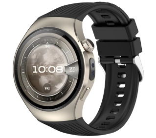 Bizon Strap Watch Silicone S do Huawei Watch 5 42 mm czarny