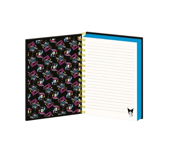 Pyramid A5 Wiro Notebook Kuromi (Punk Vibes)