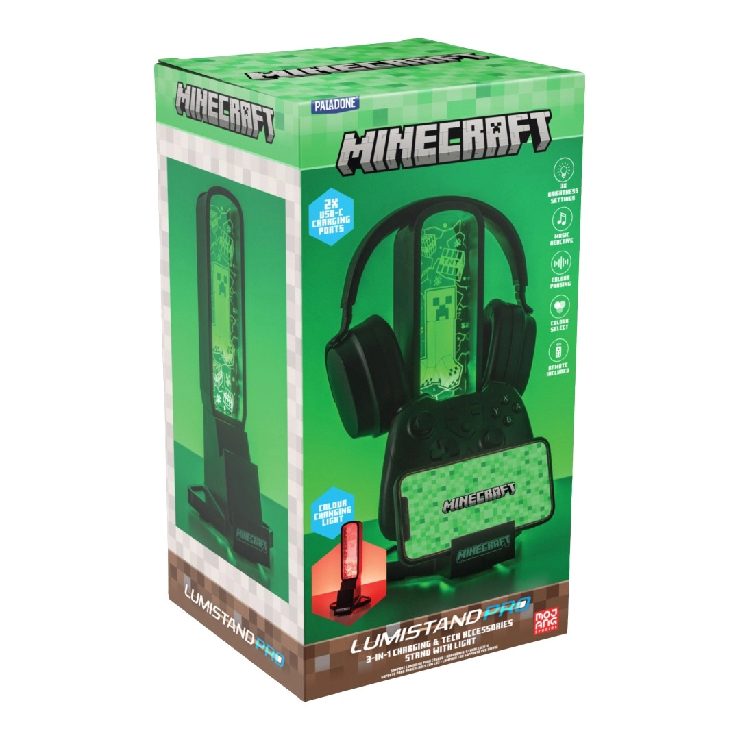Lampka Paladone Minecraft Desk Headphone Stand With Light