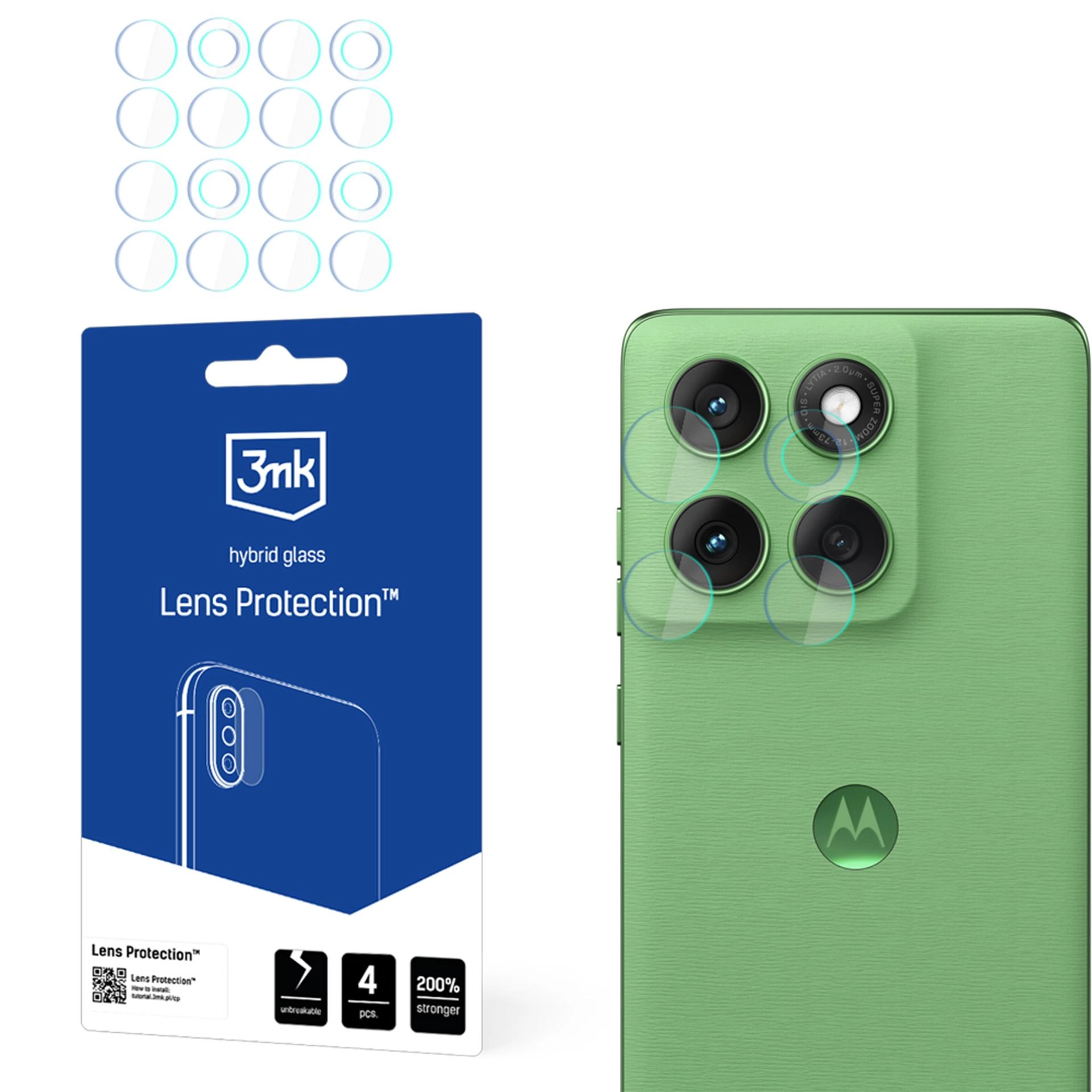 Szkło hybrydowe 3mk Lens Protection do Motorola Edge 60