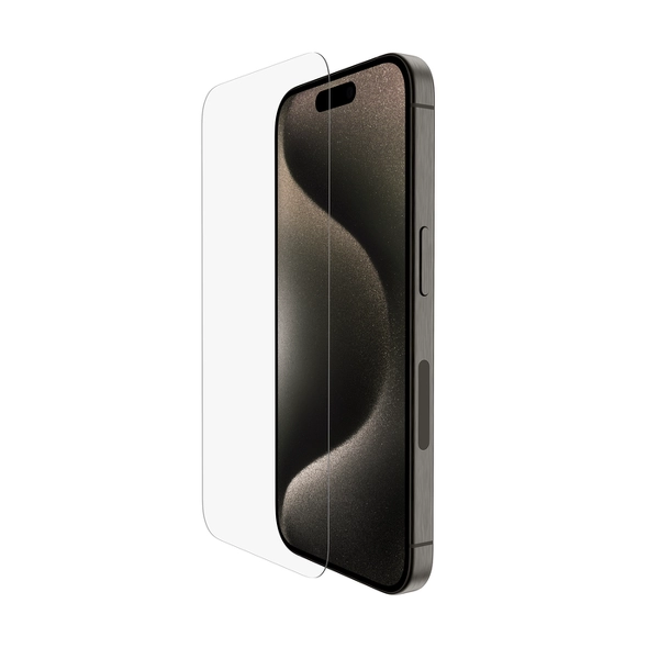Szkło hartowane Belkin na iPhone 15 Pro z aplikatorem