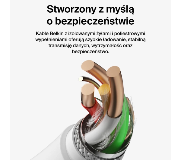 Belkin BoostCharge USB-C do USB-C 60W 2m Biały