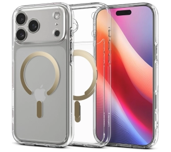 Etui Spigen Ultra Hybrid Mag MagSafe do iPhone 17 Pro Max Złoty