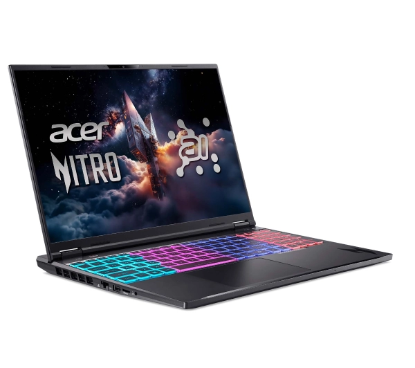Acer Nitro 16 AI AN16-61 16" 180Hz Ryzen AI 9 365 32GB RAM 1TB Dysk SSD RTX5070 DLSS4 Win11 Pro Czarny Funkcje AI - Kup na Raty - RRSO 0%