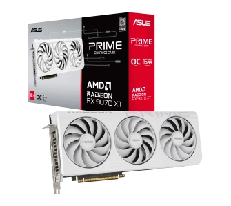 Karta graficzna ASUS Prime Radeon RX 9070 XT White OC Edition 16GB GDDR6 256bit FSR