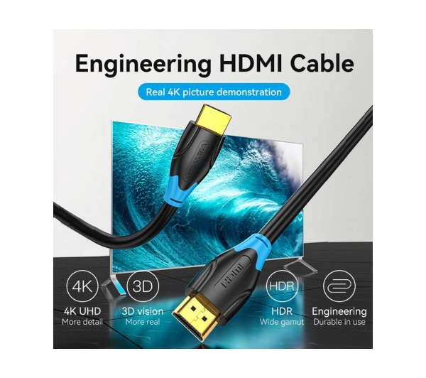 Vention AACBQ 4K HDMI 20m Czarny