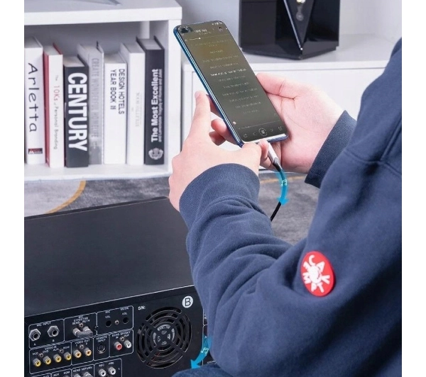 Vention BGUHH USB-C na 2x RCA Męski 2m Czarny