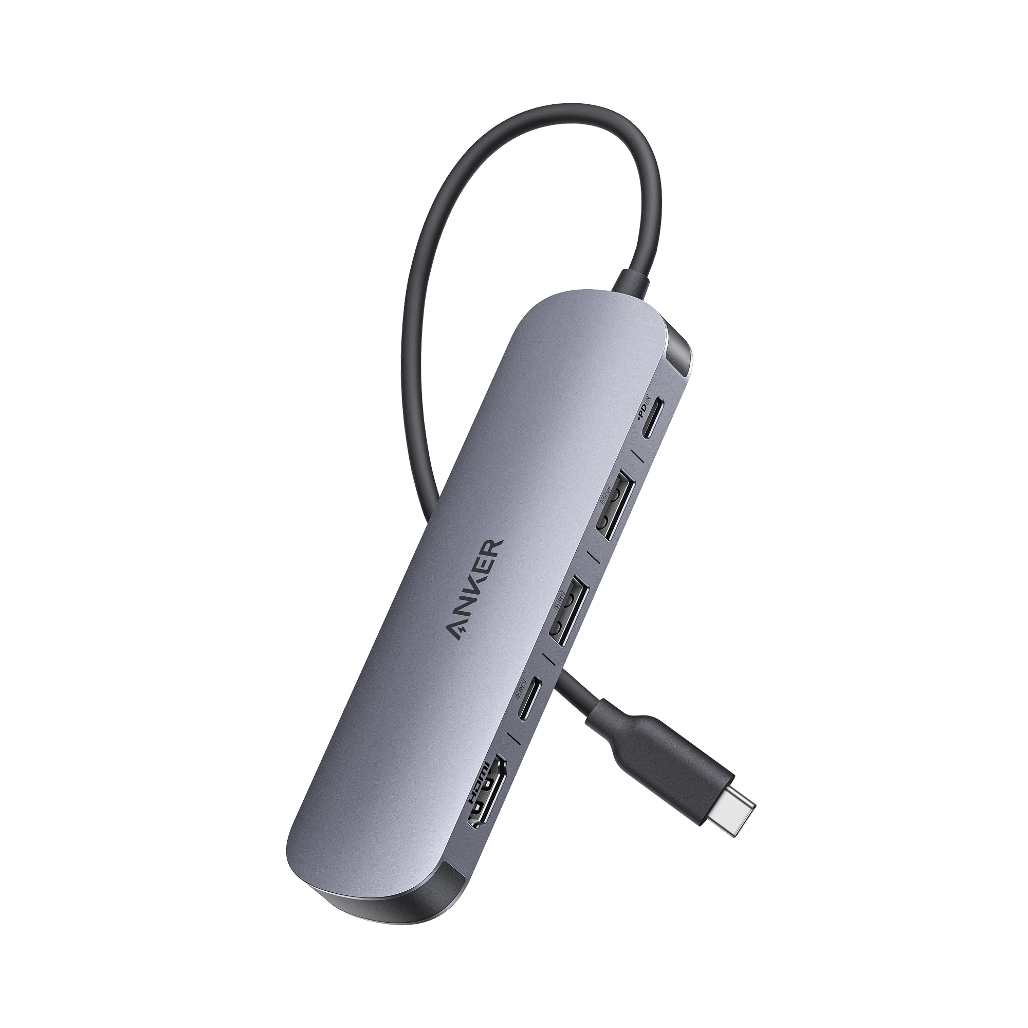 Hub USB Anker Nano PowerExpand A83D2HA1 7w1 USB-C Szary