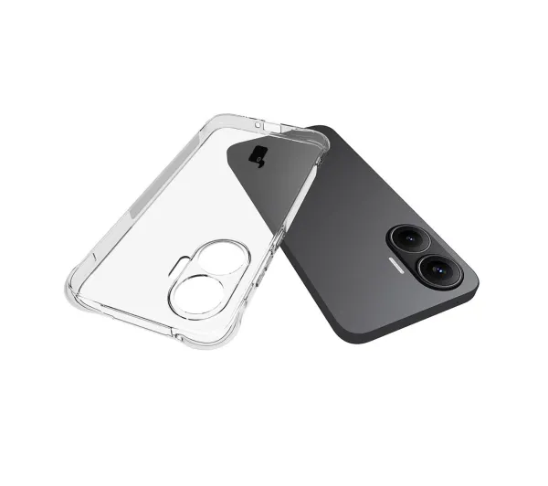 Bizon elastyczne etui Salpa + 2x szkło hartowane Clear Pack do POCO F7