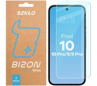 Szkło hartowane Bizon Clear Duo do Google Pixel 10 / 10 Pro / 9 / 9 Pro
