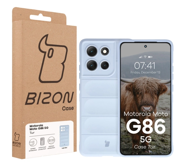 Bizon Pancerne Tur do Motorola Moto G86 Power 5G jasnoniebieski