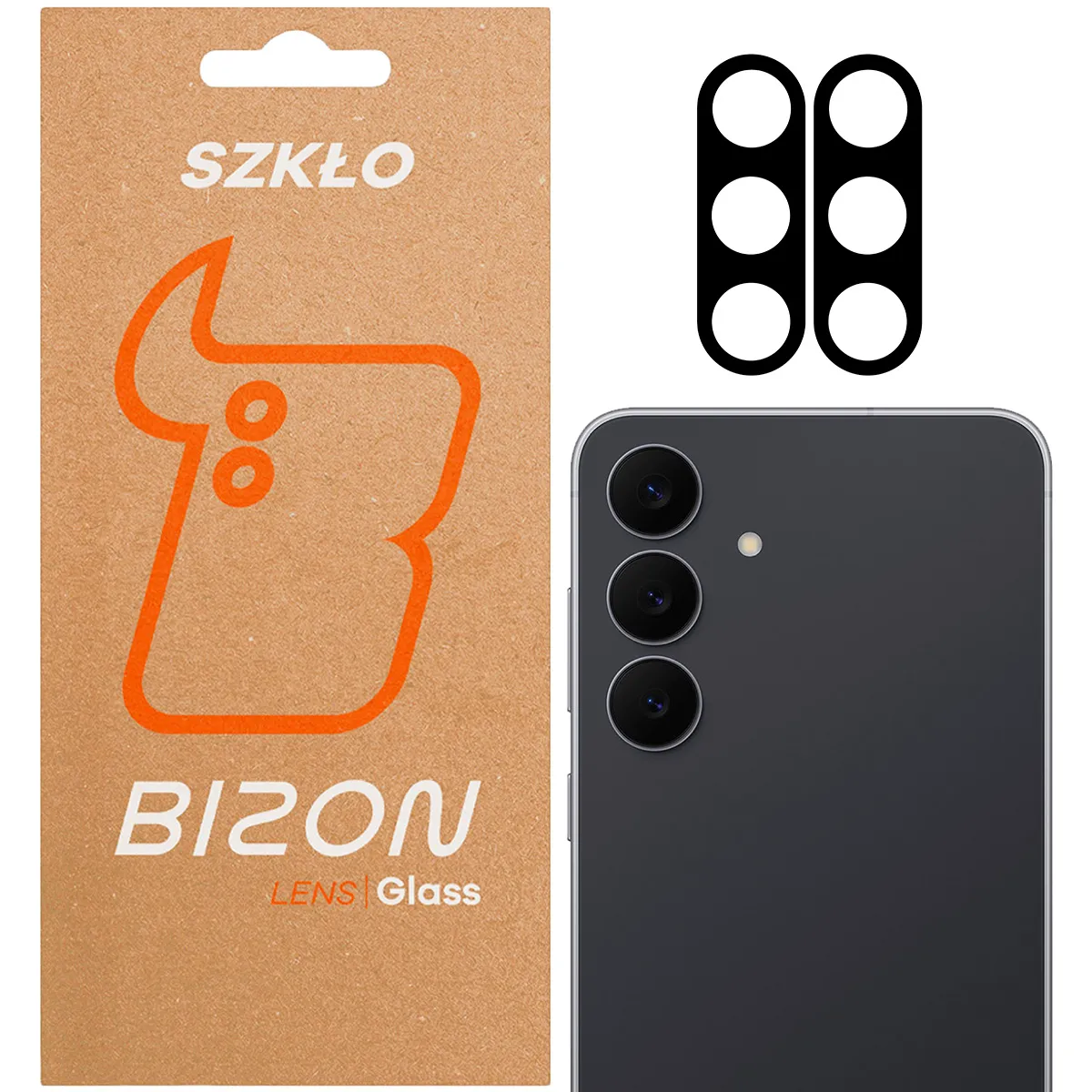 Szkło ochronne Bizon na aparat Silk Lens do Samsung Galaxy S25 FE