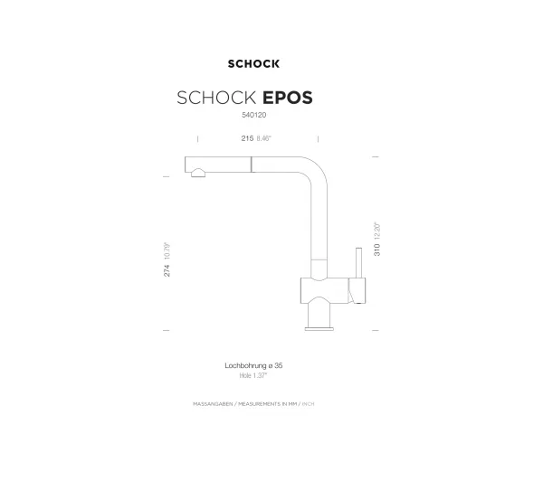 Schock Epos 540127 Polaris Mosiądz - Kup na Raty - RRSO 0%