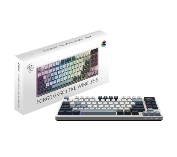 MSI Forge GK600 TKL Wireless Szary