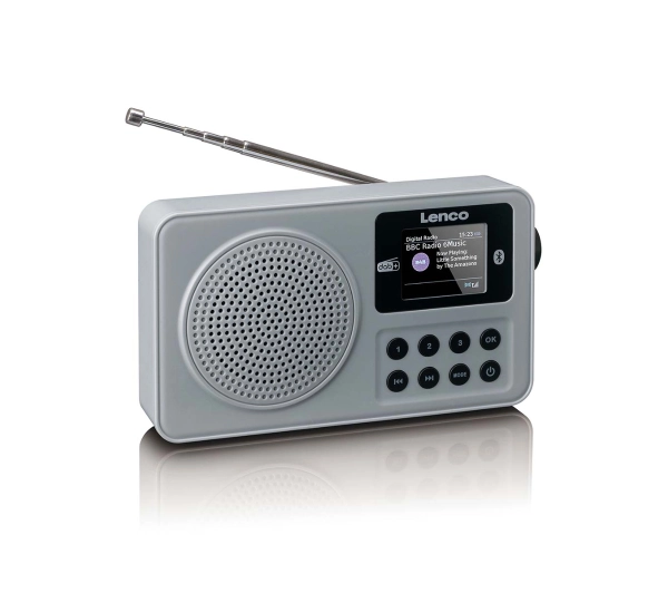 Lenco PDR-034GY Radio FM DAB+ Bluetooth Szary