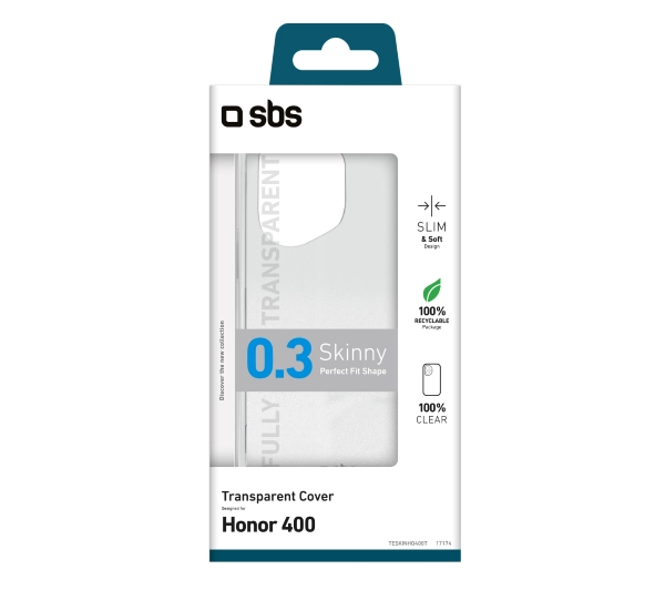 SBS Skinny Cover do Honor 400 Przeźroczysty