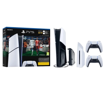 Konsola Sony PlayStation 5 Digital Slim E Chassis (PS5) 825GB EA SPORTS FC 26 Bundle + Dodatkowy Pad + Napęd Disc Drive Blu-Ray