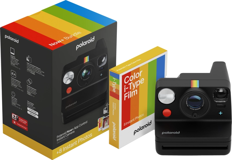 Aparat Polaroid Now+ Gen 3 Czarny zestaw z filmem