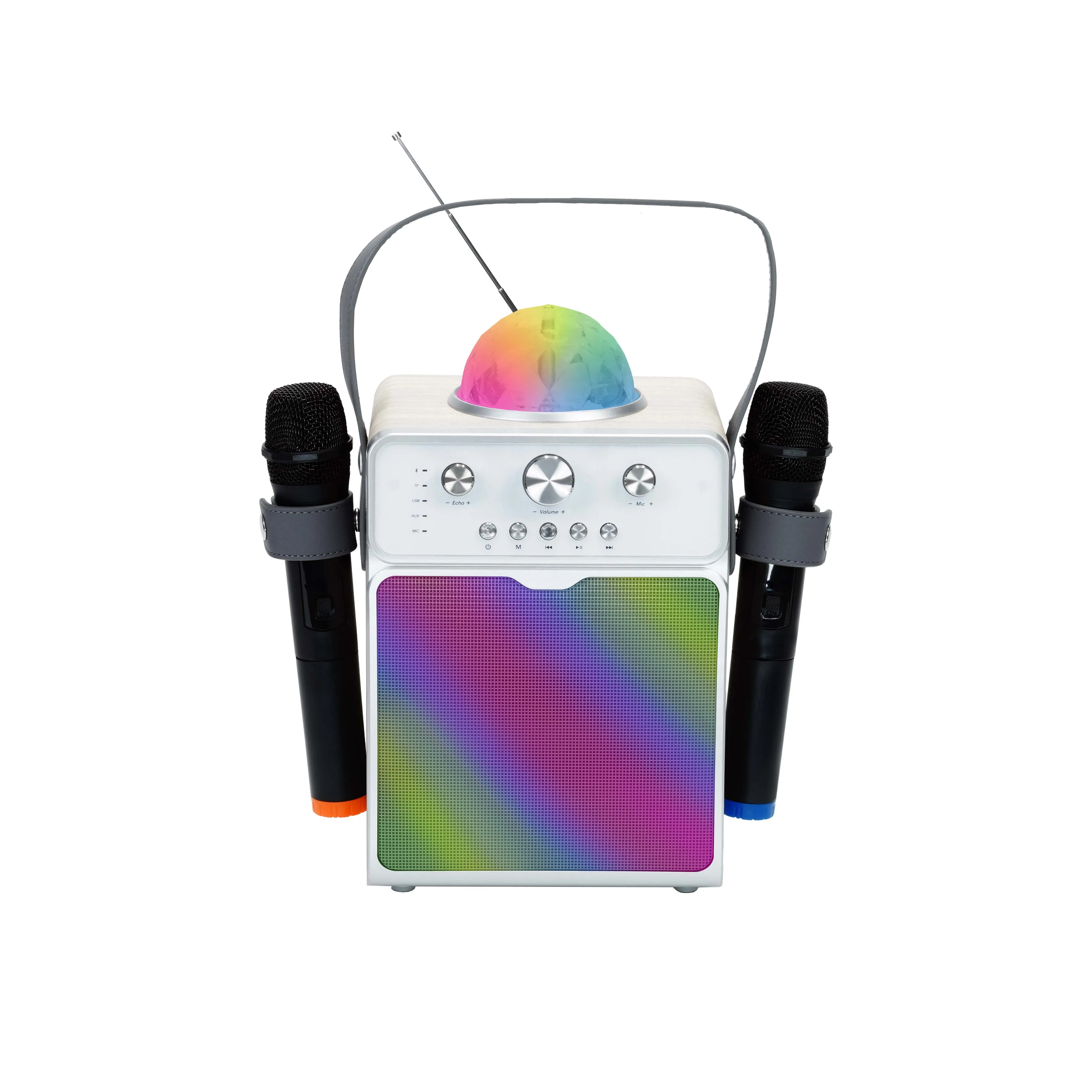 Zestaw karaoke Musicmate MM-SK200 Apex Smart 70W Bluetooth Radio FM Biały