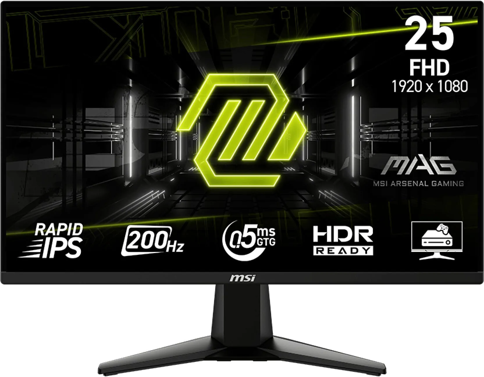Monitor MSI MAG 255F E20 24,5" Full HD Rapid IPS 200Hz 0,5ms Gamingowy