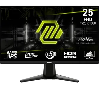 Monitor MSI MAG 255F E20 24,5" Full HD Rapid IPS 200Hz 0,5ms Gamingowy