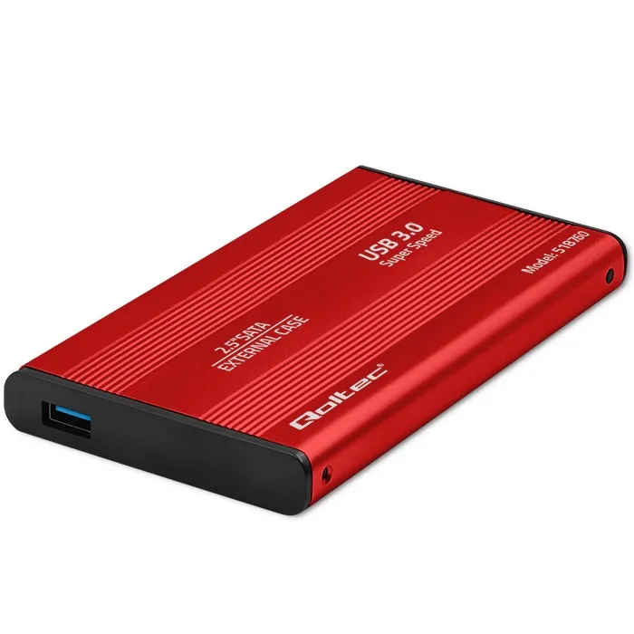 Obudowa Qoltec 51860 HDD SSD 2.5" SATA3 USB 3.0 Czerwony