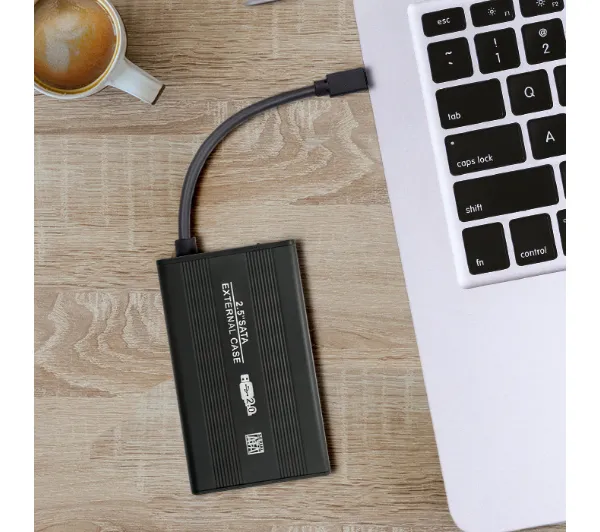 Qoltec 51856 HDD/SSD 2.5" SATA3 USB 2.0 Czarny