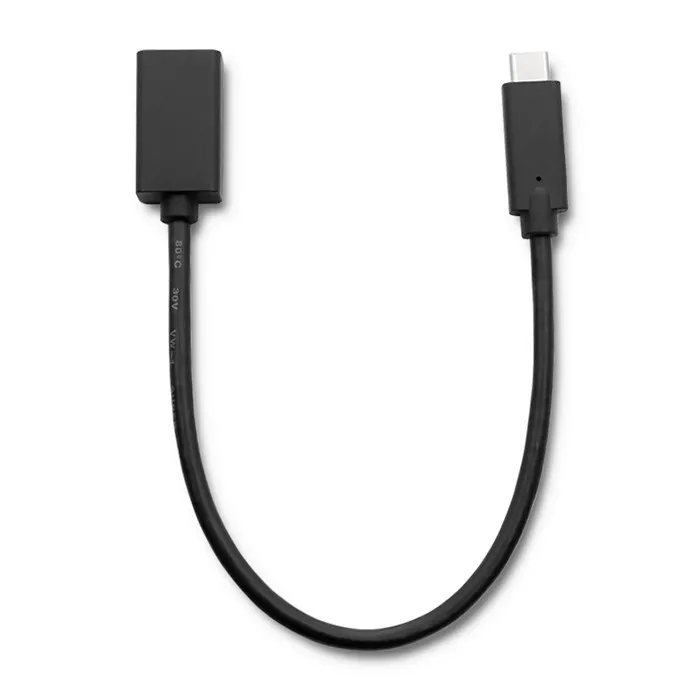 Kabel USB Qoltec 50421 USB 3.1 typ C - USB 3.0 typ A 0,25m Czarny