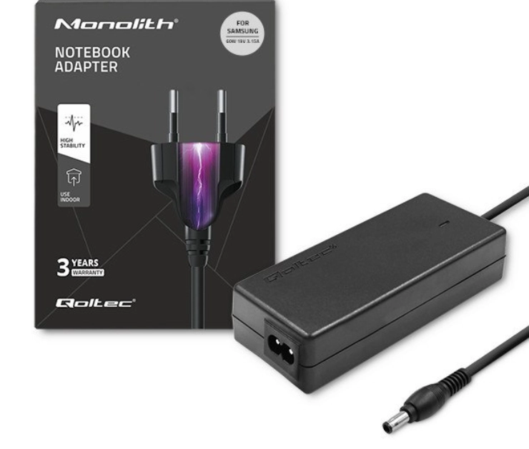Zasilacz do laptopa Qoltec AD41P 60W Samsung