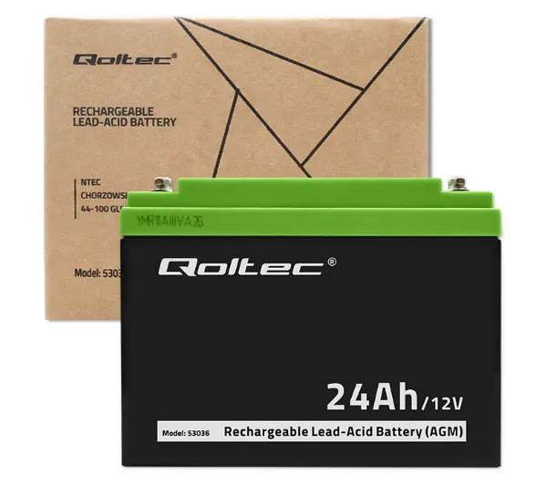 Qoltec 53036 AGM 12V 24Ah