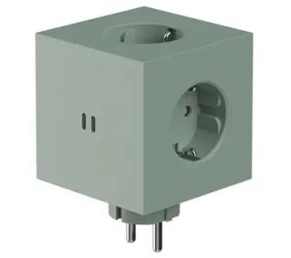 Avolt Square 2 3 gniazda 2x USB-C Zielony