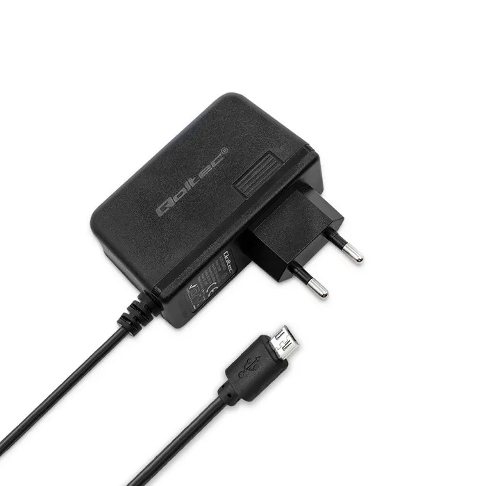 Ładowarka sieciowa Qoltec 51022 microUSB 15W Czarny