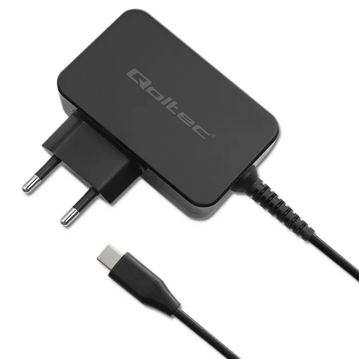 Ładowarka sieciowa Qoltec 52384 GaN Power Pro USB-C 30W Czarny